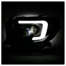 Black TRUE LED Hi/Lo Beam DRL Tube Projector Headlight for 14-17