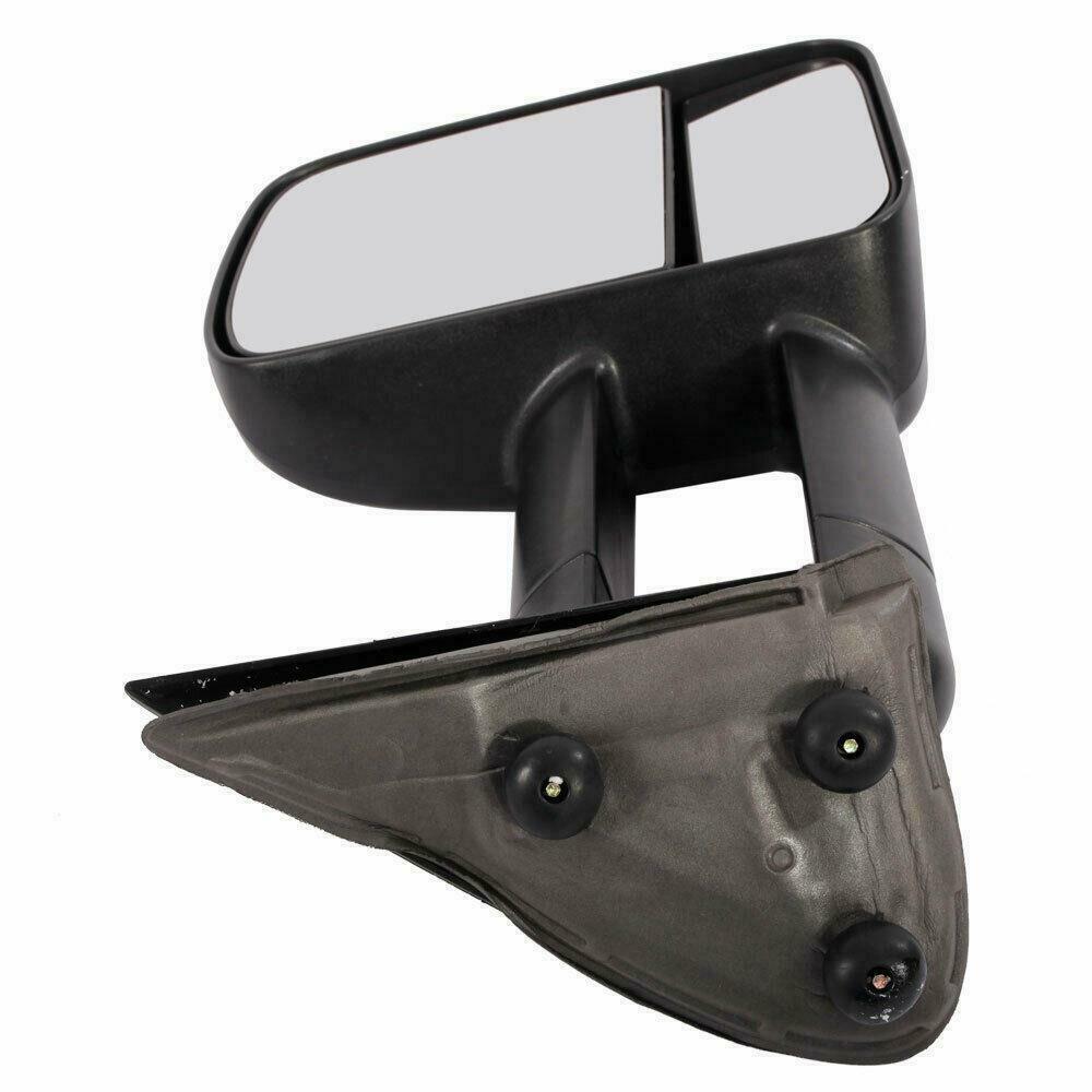 Black Manual Telescopic Tow Mirrors with Extenable Arm for 99-06