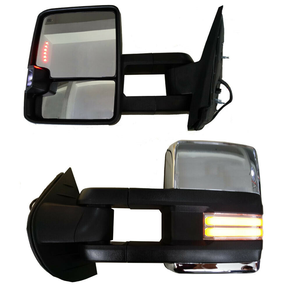 Black Power Heated Tow Mirrors with LED Signal from Weathers