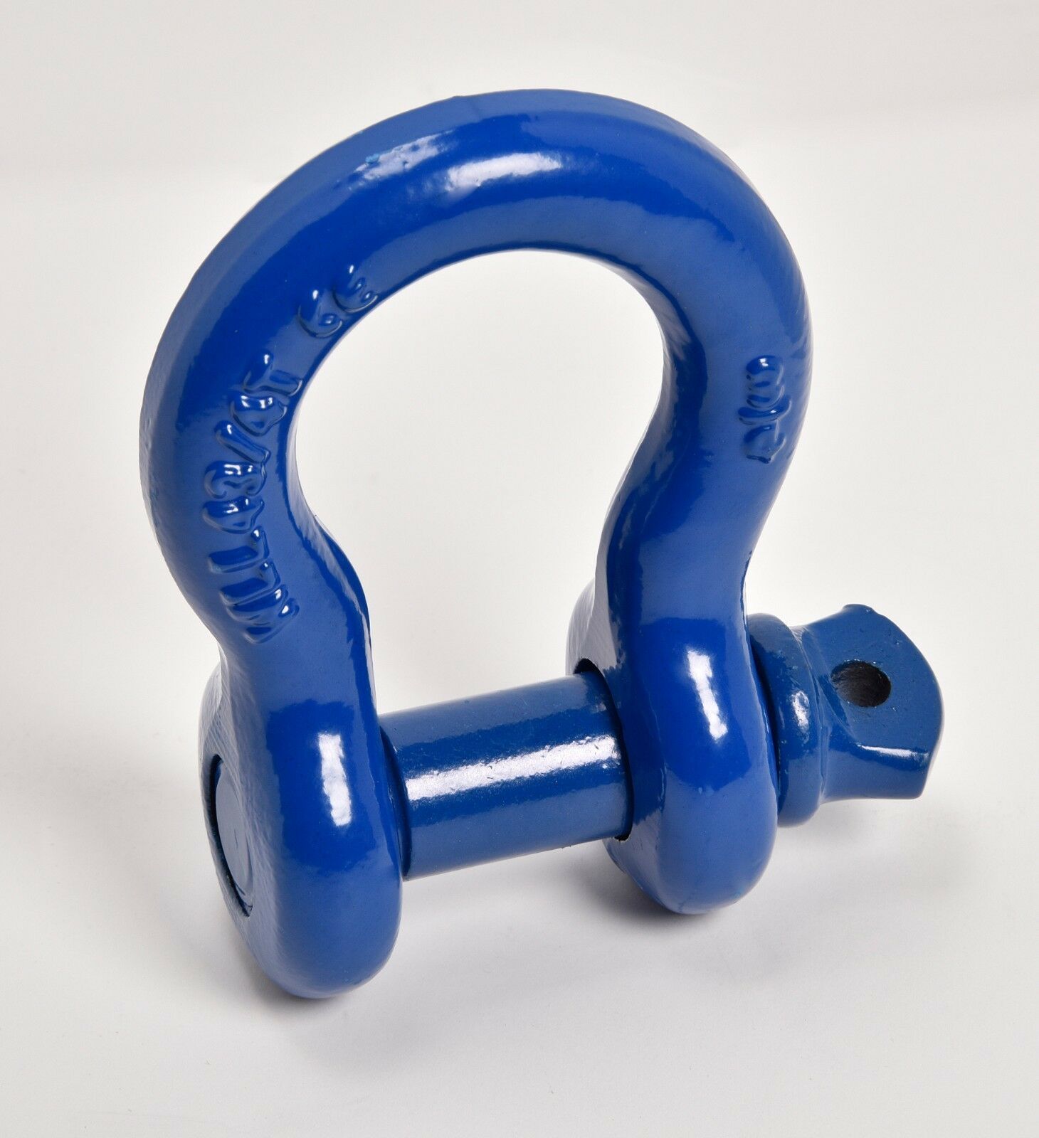Blue 3/4 Dual D-Ring Bow Shackles with Screw Pin from Weathers